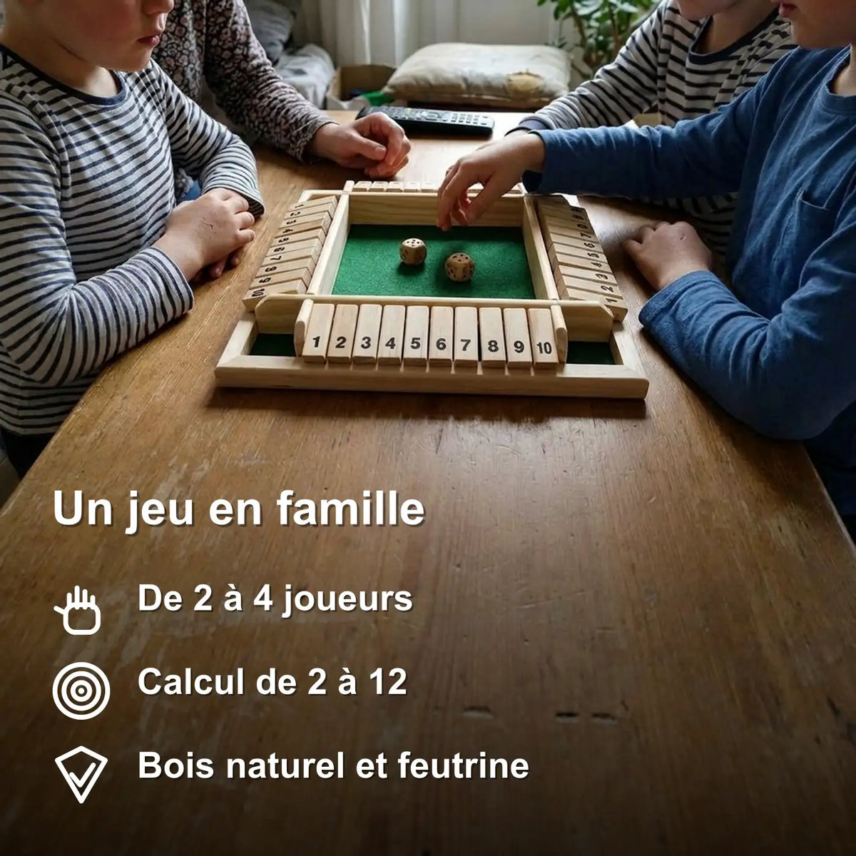 jeu-shut-the-box-bois-4-joueurs-benefice-06 Jeu de Société Montessori en Bois : Apprentissage des Nombres Shut The Box