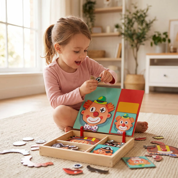 jeu_clown_enfant Puzzle Magnétique Montessori