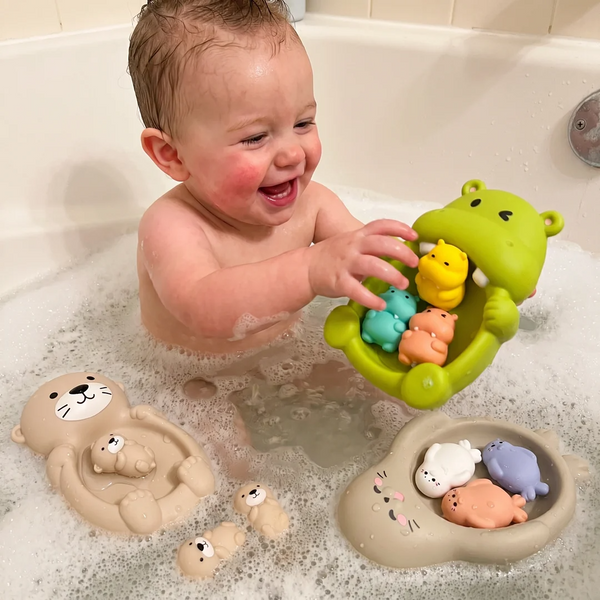 jouet-bain-bebe-gamme-complete-bebe-bain Jouet de Bain Bébé : Famille d'Animaux Flottants