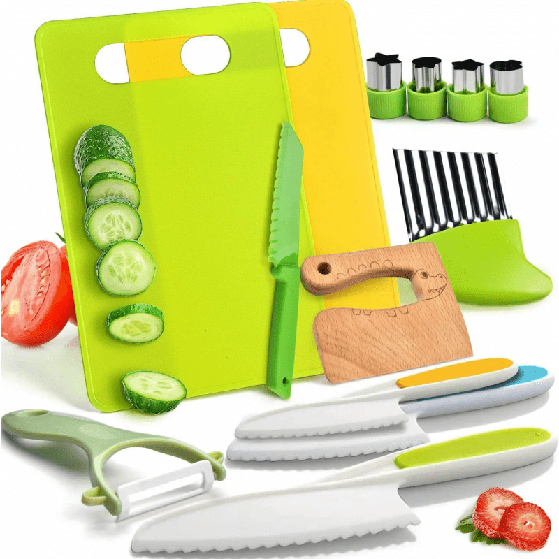 Kit de Cuisine Montessori pour Enfants Couteau qui ne coupe pas