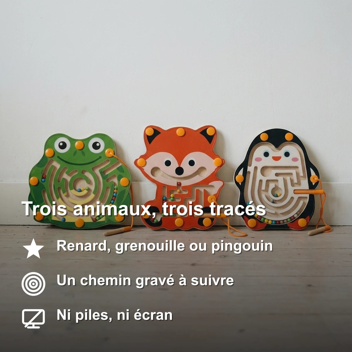 labyrinthe-magnetique-animaux-benefice-08 Jeu de Labyrinthe Magnétique Animaux Montessori