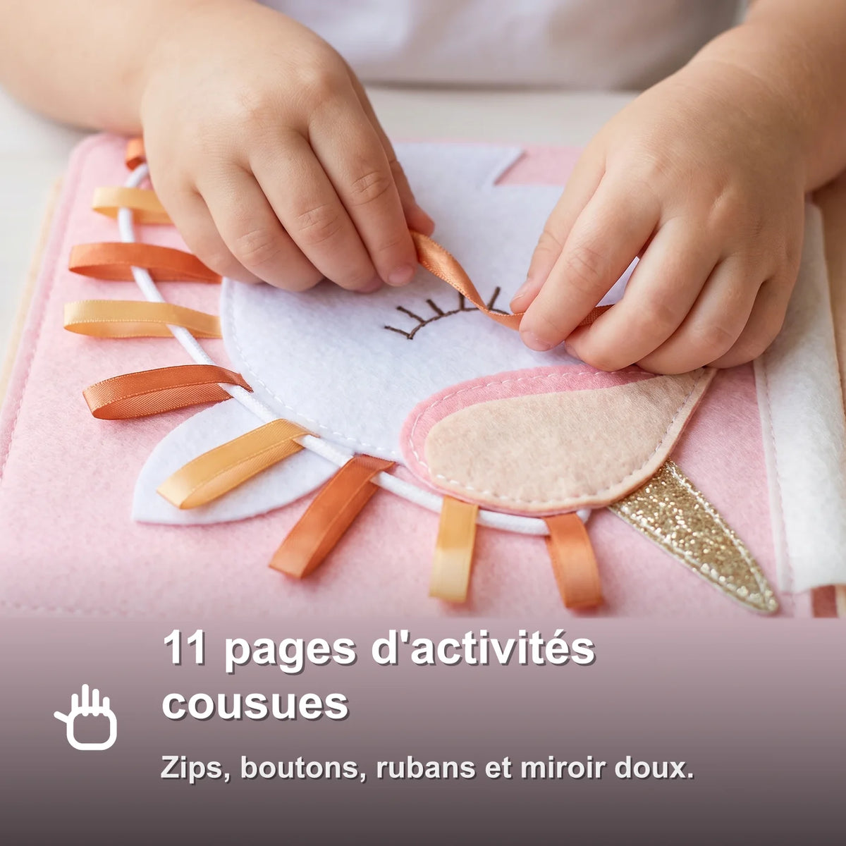 livre-activite-feutrine-bebe-benefice-12 Livre d'Activités en Feutrine Personnalisé au Prénom