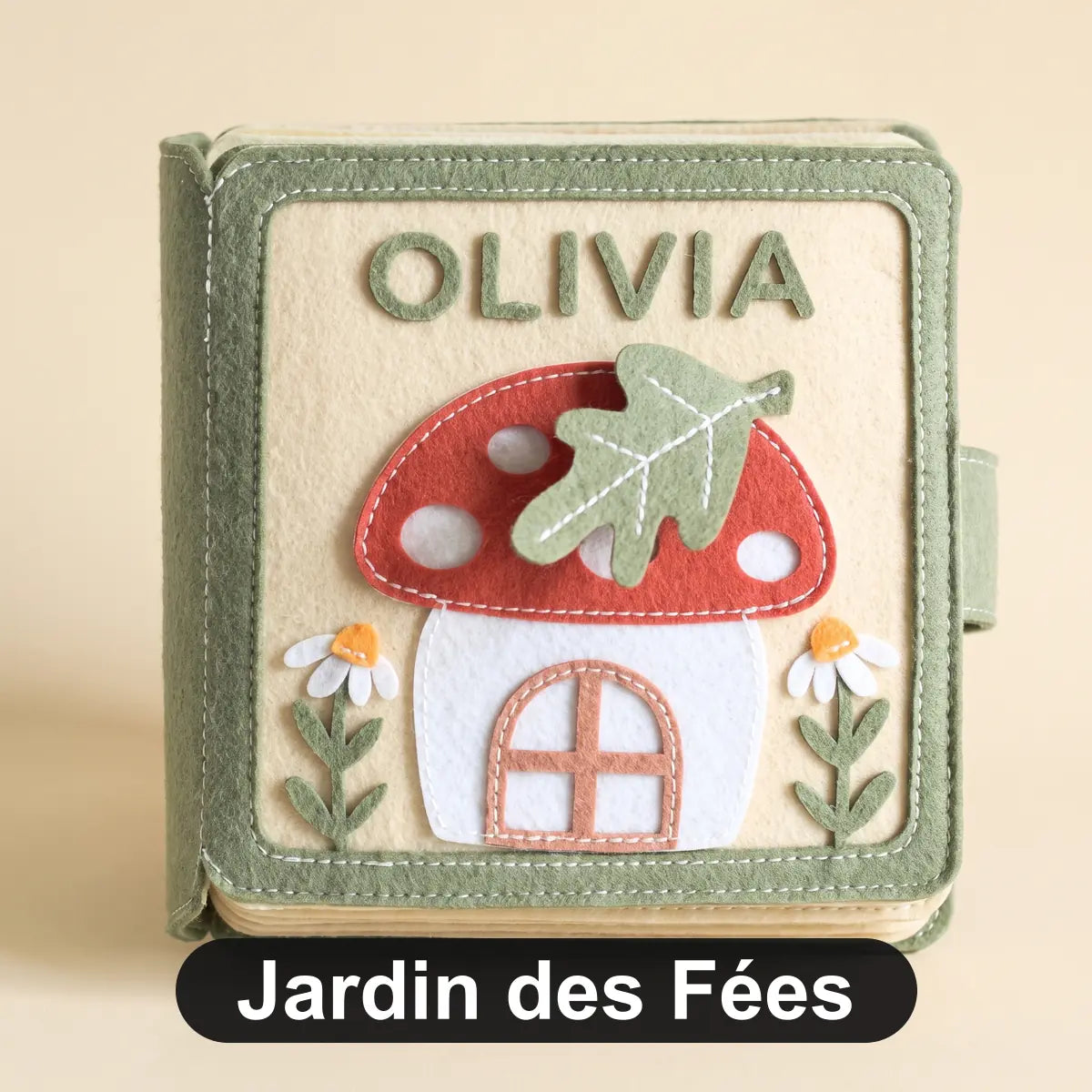 livre-activite-feutrine-bebe-variante-jardin-des-fees-13 Livre d'Activités en Feutrine Personnalisé au Prénom