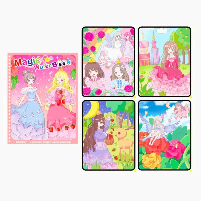 Livre Montessori De Coloriage Effaçable Princesse