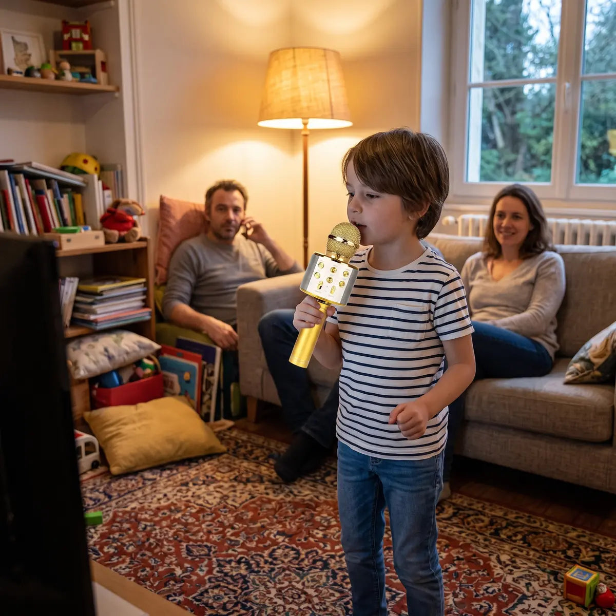 micro-karaoke-enfant-soiree-10 Micro de Karaoké pour Enfant avec Haut Parleur