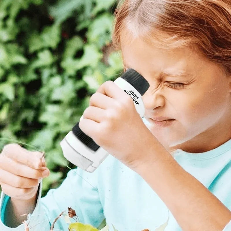Microscope De Poche Enfant - Royaume Montessori - Jouets Educatifs Montessori