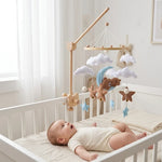Mobile de lit bébé en bois, thème Ciel - Vignette | Royaume Montessori - Jouets Educatifs Montessori