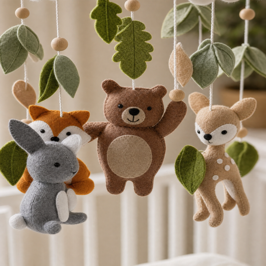 Mobile Animaux de la Forêt pour Bébé