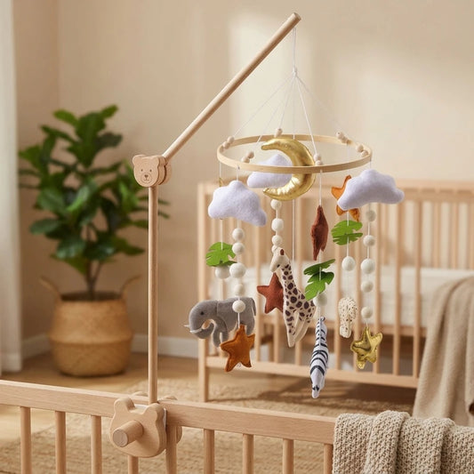 mobile-bebe-savane-jungle-safari-lune-doree-principale-01 Mobile de lit bébé en bois, thème Animaux sauvages