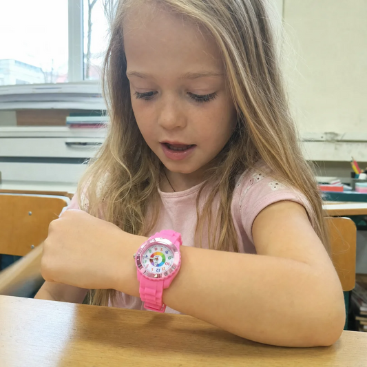 Montre Montessori pour Garçon et Fille Rose