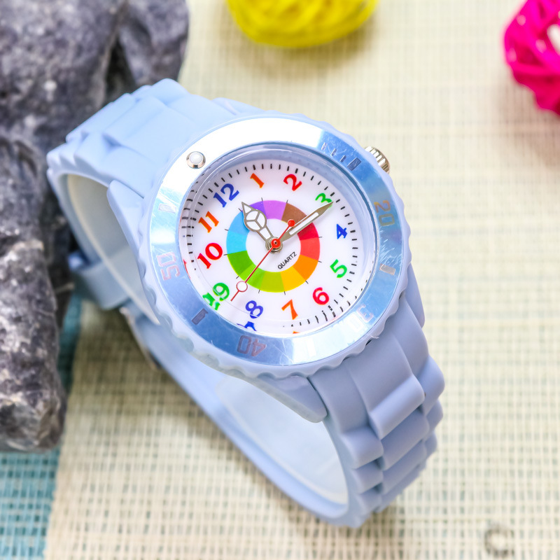Montre Pédagogique Montessori pour Enfant – Apprendre l'Heure en Couleurs Gris