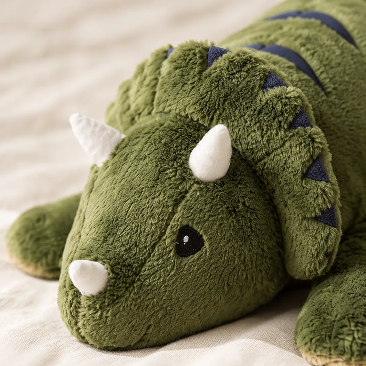 peluche-lestee-dinosaure-fourrure-douce-07 Peluche Lestée Dinosaure 2,3 kg pour Enfant, Câlin Apaisant