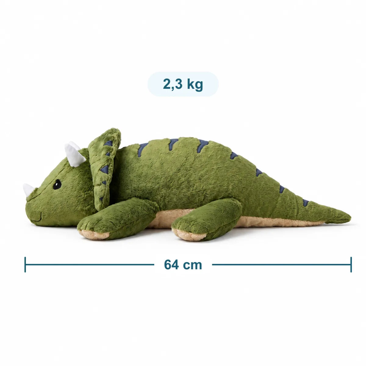 peluche-lestee-dinosaure-taille-64-cm-06 Peluche Lestée Dinosaure 2,3 kg pour Enfant, Câlin Apaisant