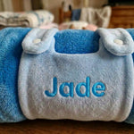 Plaid Doudou Personnalisé Brodé au Prénom - Vignette | Royaume Montessori - Jouets Educatifs Montessori