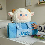 Plaid Doudou Personnalisé Brodé au Prénom - Vignette | Royaume Montessori - Jouets Educatifs Montessori