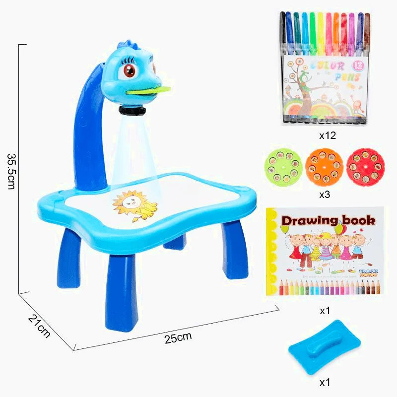 Mini Projecteur de Dessin pour Enfant Bleu