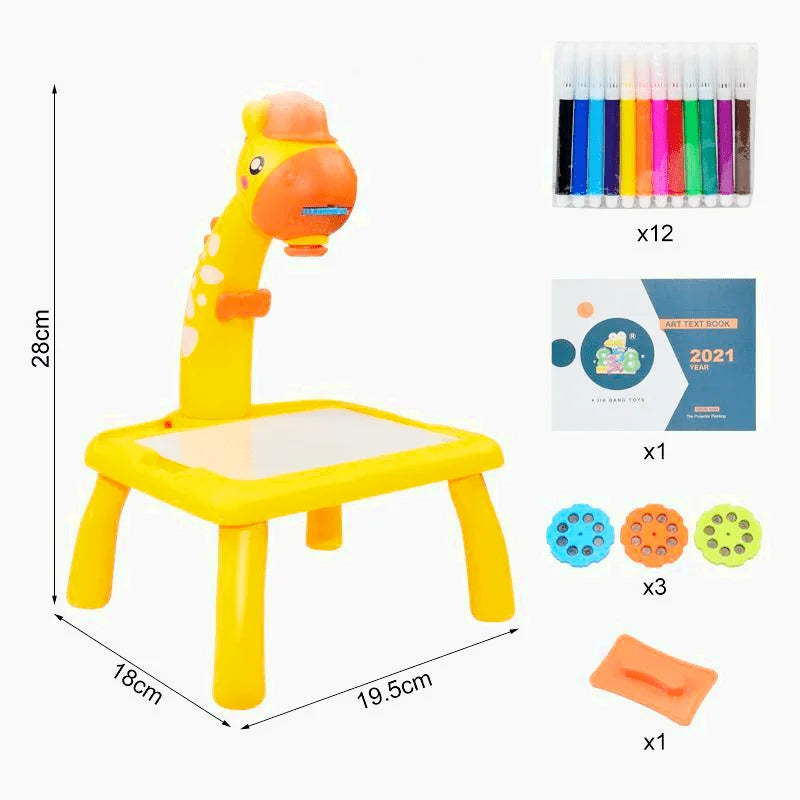 Mini Projecteur de Dessin pour Enfant Jaune