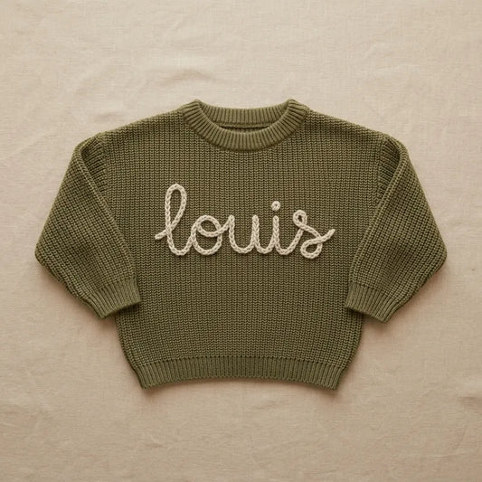 pull-prenom-brode-bebe-identification-01_ff8c53c0-84c9-4e5b-b0aa-655ebbe85e7e Pull Prénom Brodé Main en Grosse Maille de Coton