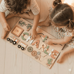 Puzzle Prénom en Bois Personnalisé pour enfant - Vignette | Royaume Montessori - Jouets Educatifs Montessori