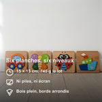 Puzzles en Bois à Encastrer, Lot de 6 - Vignette | Royaume Montessori - Jouets Educatifs Montessori