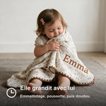 Couverture avec prénom personnalisée - Vignette | Royaume Montessori - Jouets Educatifs Montessori