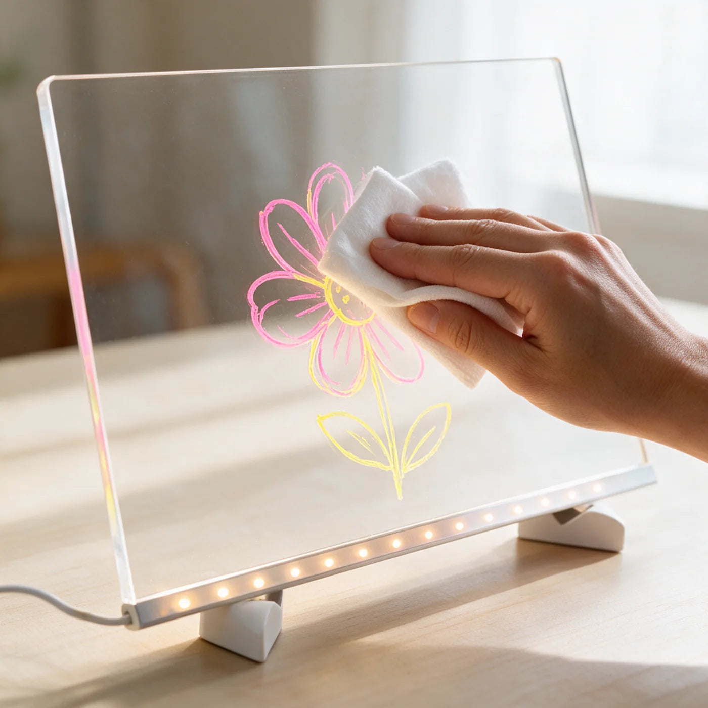 royaume-montessori-tablette-lumineuse-dessin-effacement-07 Tablette lumineuse pour des dessins