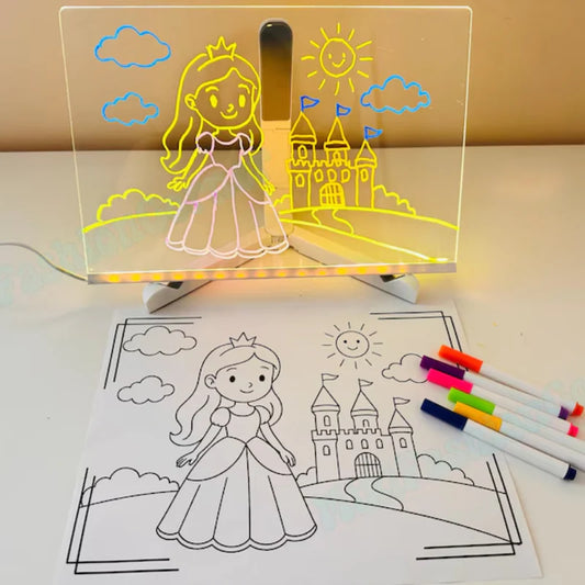 Tablette lumineuse pour des dessins
