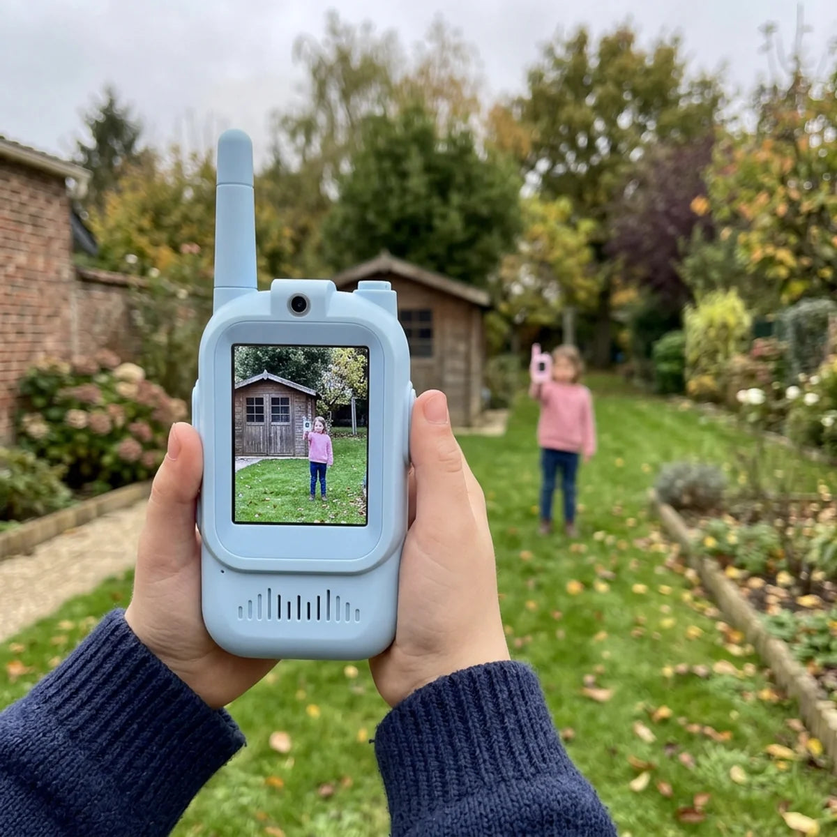 talkie-walkie-video-enfant-jardin-01_a807c874-f332-42d5-81ed-e94260d5a651 Talkie-Walkie Vidéo Enfant avec Caméra et Écran, Lot de 2