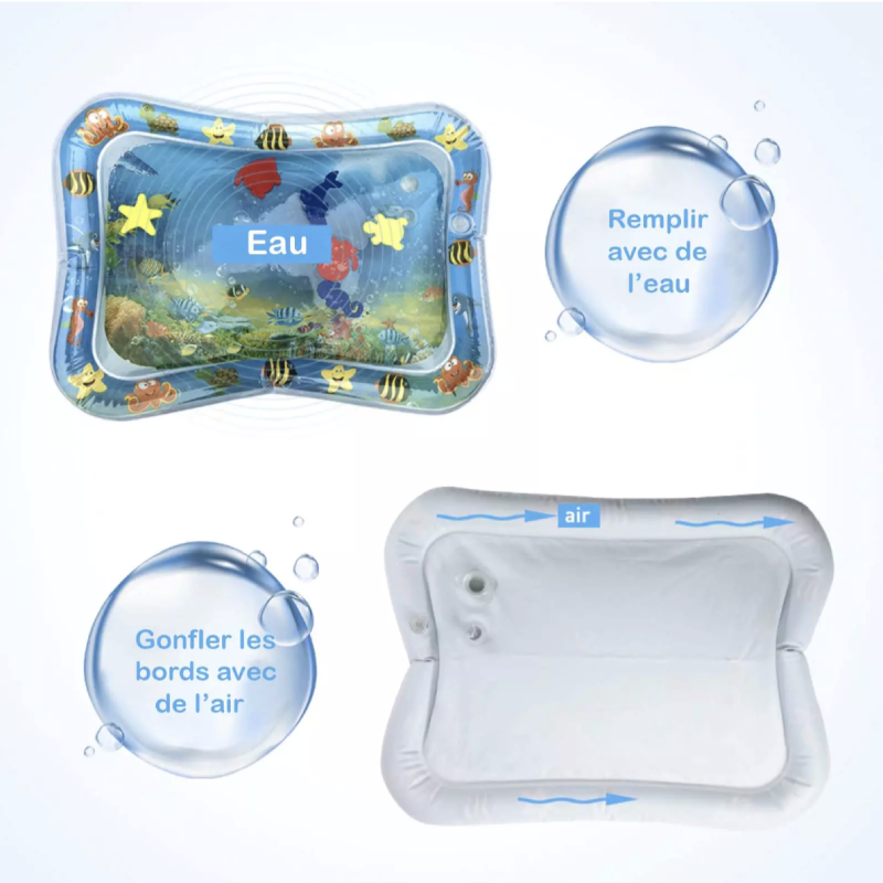 Tapis d'Eau Sensoriel pour Bébé