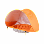 Tente de plage bébé pliable orange