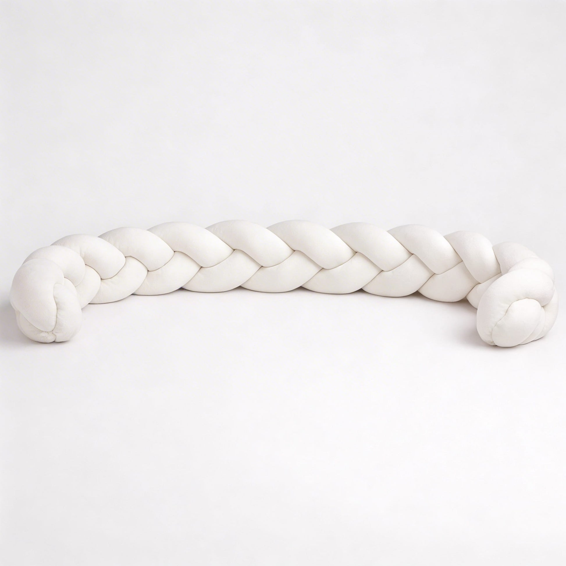 Tresse de Lit pour Bébé à 3 brins Blanc