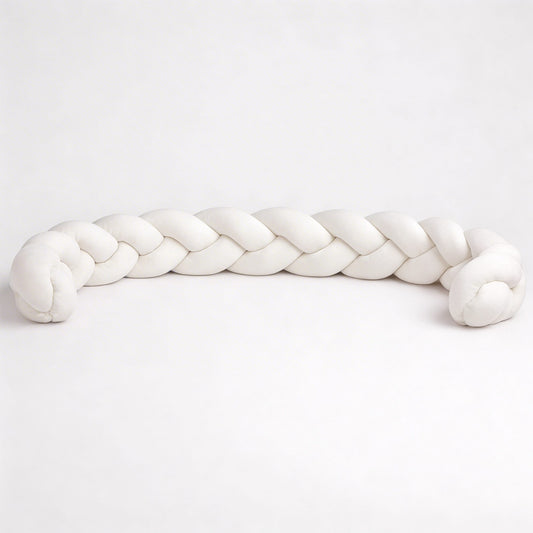 Tresse de Lit pour Bébé à 3 brins Blanc