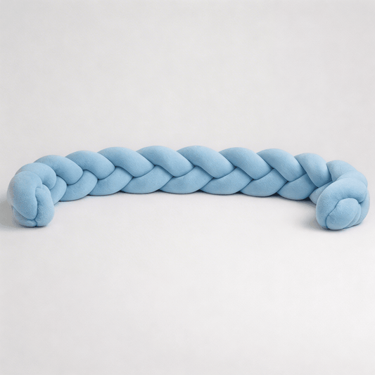Tresse de Lit pour Bébé à 3 brins Bleu ciel
