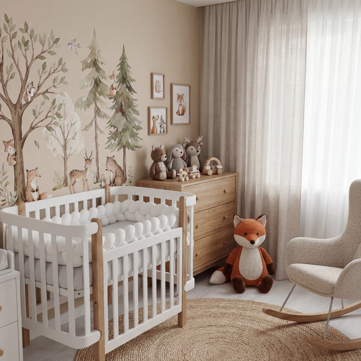 Tresse de Lit pour Bébé à 3 brins