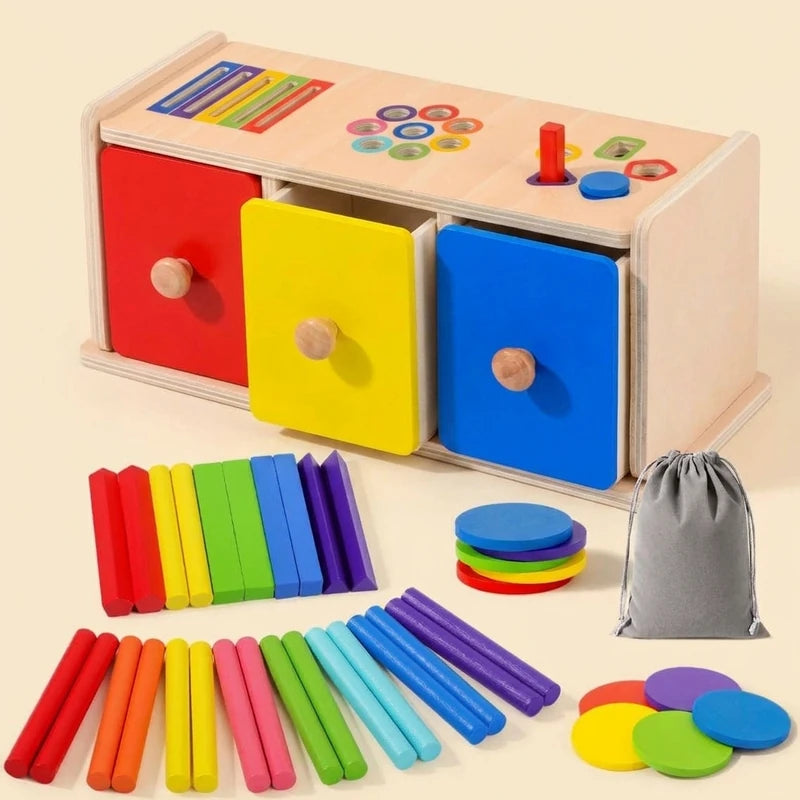 trieur-formes-couleurs-identification-01 Boîte de Tri Montessori 3 en 1, Formes et Couleurs