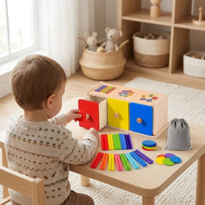 trieur-formes-couleurs-lifestyle-08 Boîte de Tri Montessori 3 en 1, Formes et Couleurs