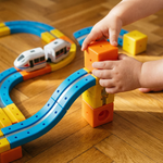 Circuit de Train Spatial 3D Montessori - Vignette | Royaume Montessori - Jouets Educatifs Montessori
