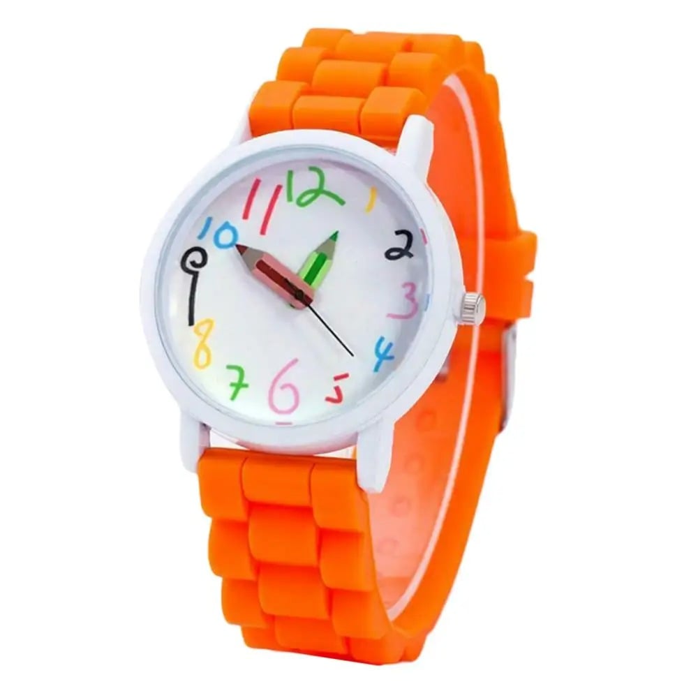 Montre Éducative Pédagogique pour Enfant Orange
