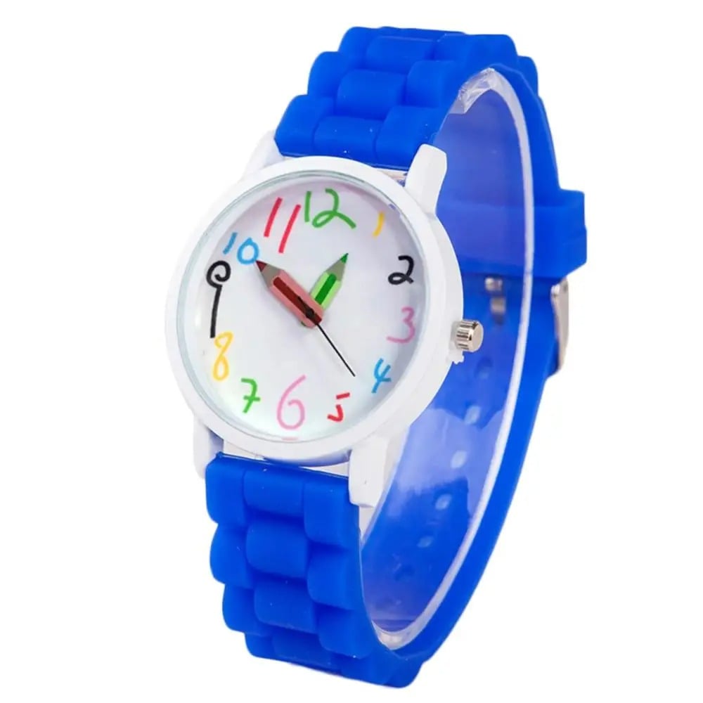 Montre Éducative Pédagogique pour Enfant Bleu