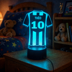 Veilleuse Maillot de Foot Personnalisée - Vignette | Royaume Montessori - Jouets Educatifs Montessori