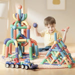Bloc de Construction Magnétique Montessori - Royaume Montessori - Jouets Educatifs Montessori