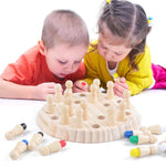 Jeu De Mémoire En Bois Montessori - Royaume Montessori - Jouets Educatifs Montessori