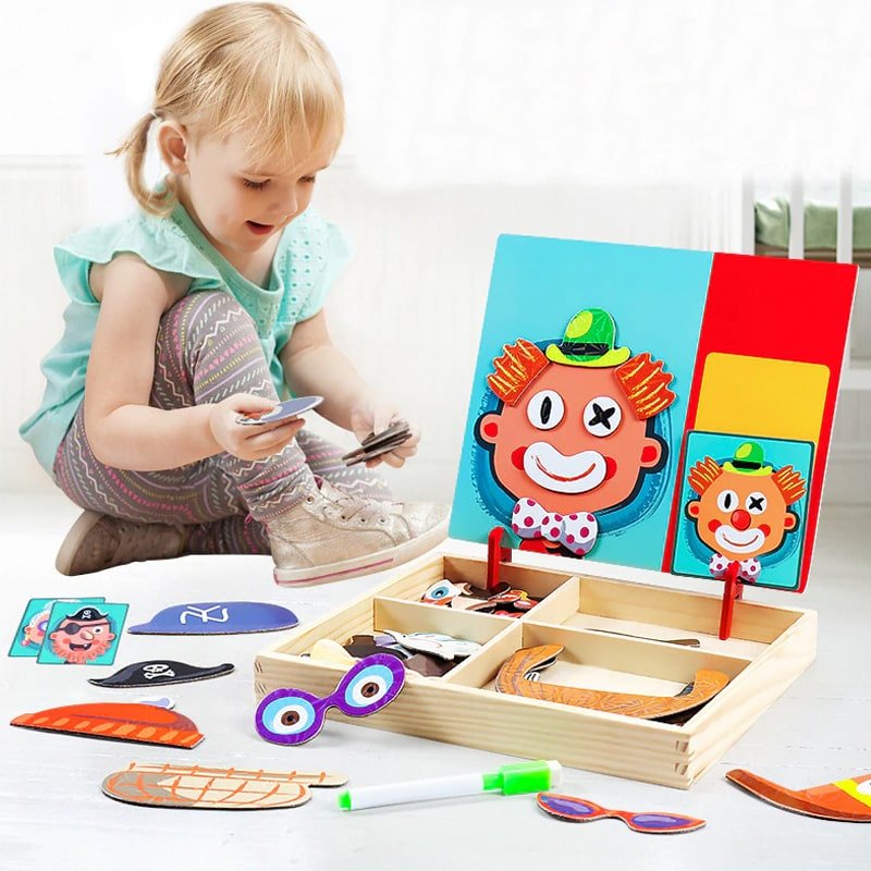 Puzzle Magnétique Montessori - Royaume Montessori - Jouets Educatifs Montessori